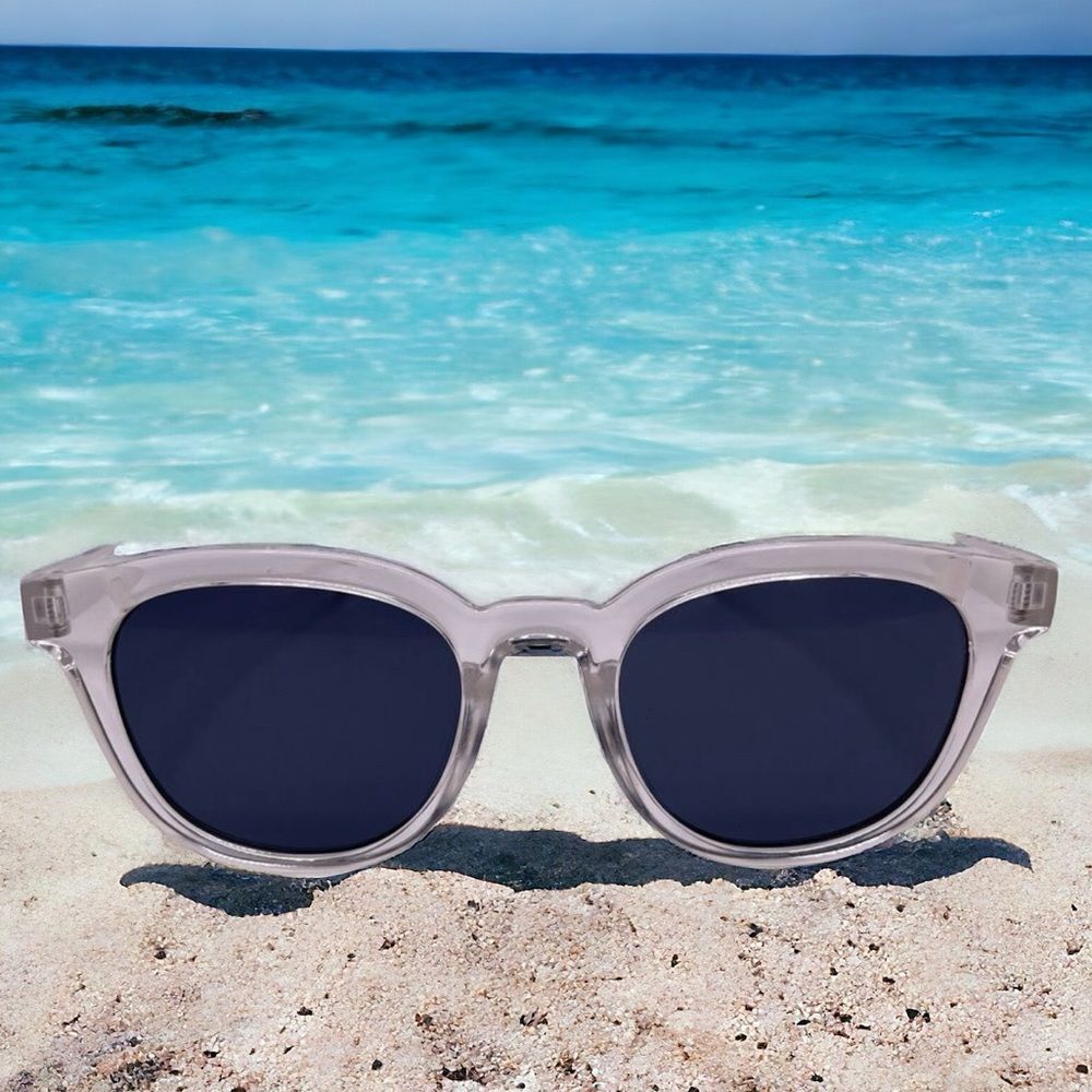 Clear Translucent Frames with blue lens